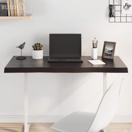vidaXL sötétbarna kezelt tömör asztallap 100x50x(2-4) cm