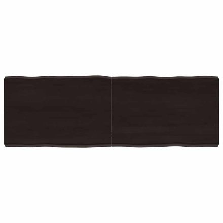 vidaXL sötétbarna kezelt tömör asztallap 120x40x(2-6) cm