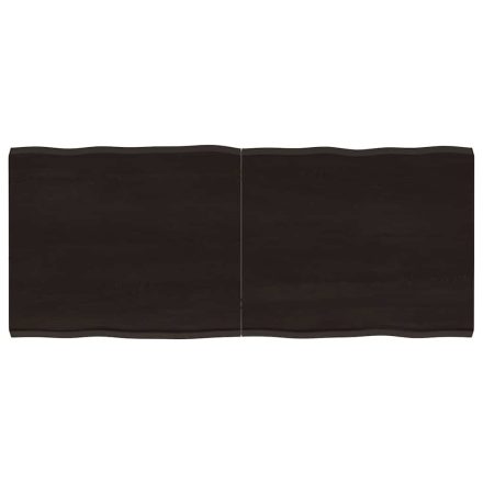 vidaXL sötétbarna kezelt tömör asztallap 120x50x(2-4) cm