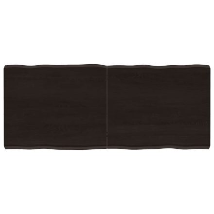 vidaXL sötétbarna kezelt tömör asztallap 120x50x(2-6) cm