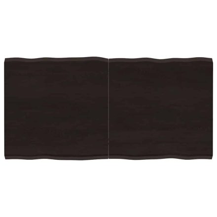 vidaXL sötétbarna kezelt tömör asztallap 120x60x(2-4) cm