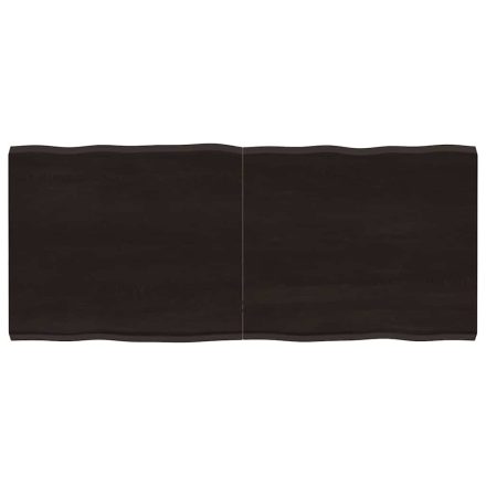 vidaXL sötétbarna kezelt tömör asztallap 140x60x(2-4) cm