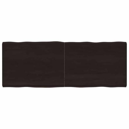 vidaXL sötétbarna kezelt tömör asztallap 160x60x(2-6) cm