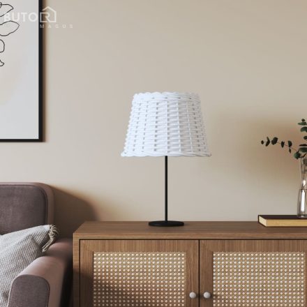 vidaXL fehér fonott lámpaernyő Ø30x20 cm