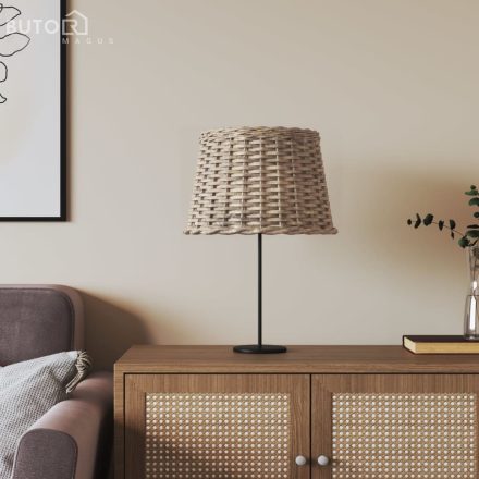 vidaXL barna fonott lámpaernyő Ø40 x 26 cm