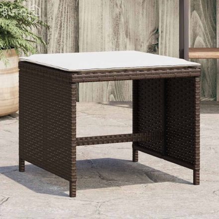 vidaXL 4 db barna polyrattan kerti szék párnával 41 x 41 x 36 cm