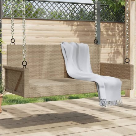 vidaXL bézs polyrattan hintapad 119 x 56 x 48 cm