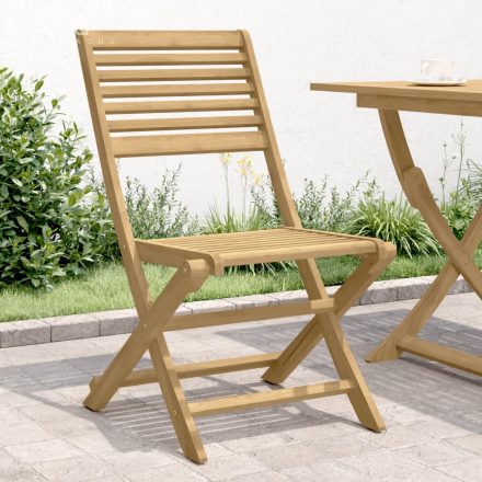 vidaXL 4 db összecsukható tömör akácfa kerti szék 48,5x61,5x87 cm