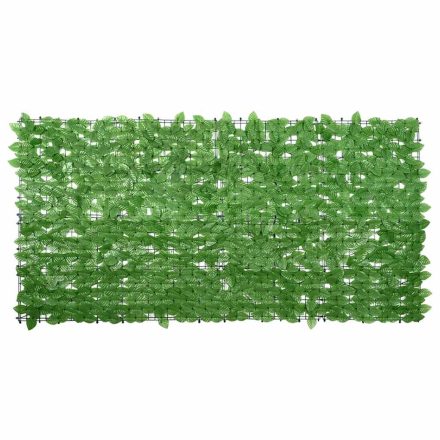 vidaXL zöld leveles erkélyparaván 200 x 100 cm