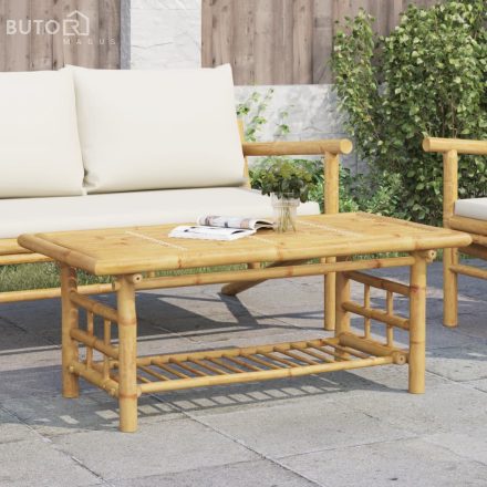 vidaXL bambusz dohányzóasztal 110x55x45 cm