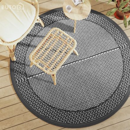 vidaXL kültéri szőnyeg ARAKIL szürke Ø160 cm PP