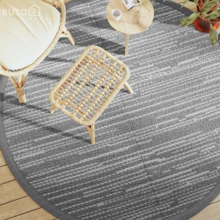 vidaXL kültéri szőnyeg ARAKIL szürke Ø200 cm PP
