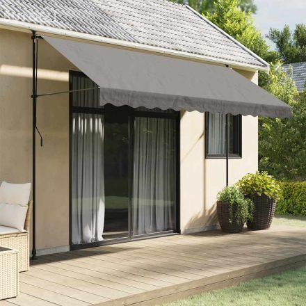 vidaXL antracit szövet és acél feltekerhető napellenző 350 x 150 cm