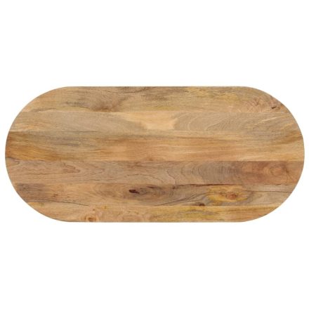 vidaXL tömör mangófa ovális asztallap 110 x 50 x 2,5 cm