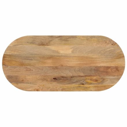 vidaXL tömör mangófa ovális asztallap 140 x 50 x 2,5 cm