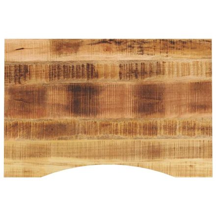 vidaXL tömör nyers mangófa íves asztallap 80 x 50 x 2,5 cm
