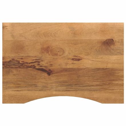 vidaXL tömör nyers mangófa íves asztallap 90 x 50 x 2,5 cm