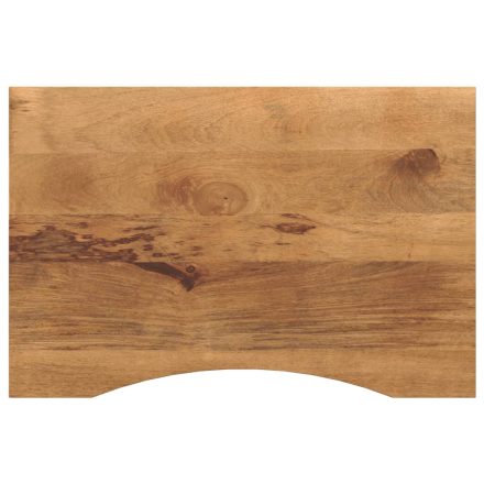 vidaXL tömör nyers mangófa íves asztallap 100 x 60 x 2,5 cm