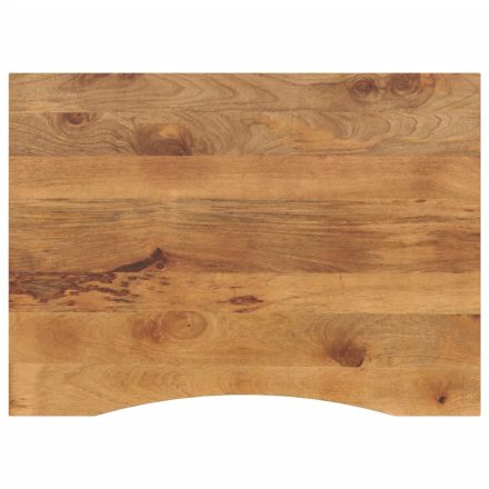 vidaXL tömör nyers mangófa íves asztallap 100 x 80 x 2,5 cm