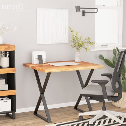 vidaXL tömör akácfa téglalap alakú asztallap 100 x 80 x 2,5 cm