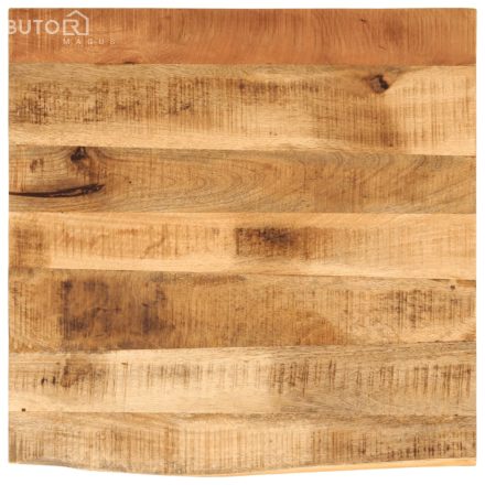 vidaXL tömör nyers mangófa természetes élű asztallap 80 x 80 x 2,5 cm