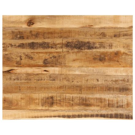 vidaXL tömör nyers mangófa természetes élű asztallap 90 x 80 x 3,8 cm