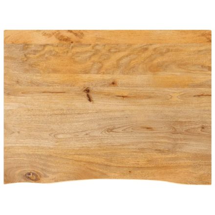 vidaXL tömör mangófa természetes élű asztallap 90 x 60 x 2,5 cm
