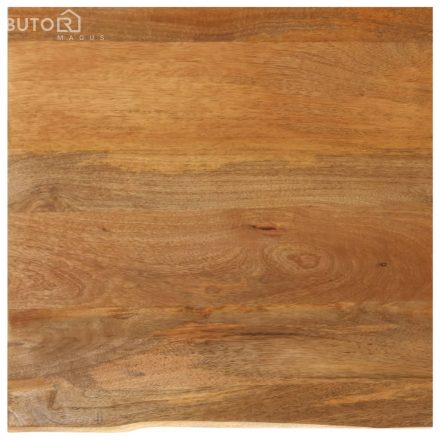 vidaXL tömör mangófa asztallap természetes éllel 80 x 80 x 2,5 cm