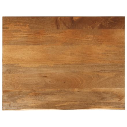 vidaXL tömör mangófa természetes élű asztallap 90 x 80 x 3,8 cm