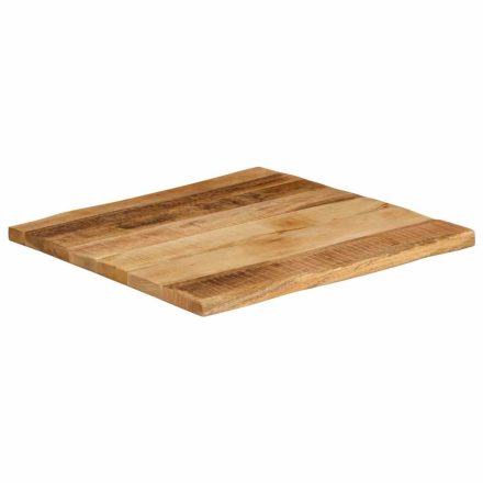 vidaXL tömör nyers mangófa természetes élű asztallap 40 x 40 x 2,5 cm