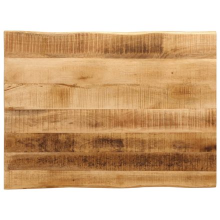 vidaXL tömör nyers mangófa természetes élű asztallap 80 x 60 x 3,8 cm