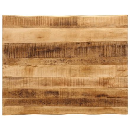 vidaXL tömör nyers mangófa természetes élű asztallap 100 x 80 x 3,8 cm