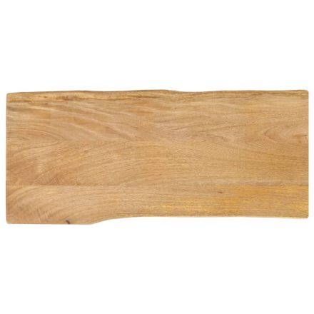 vidaXL tömör mangófa természetes élű asztallap 100 x 40 x 2,5 cm