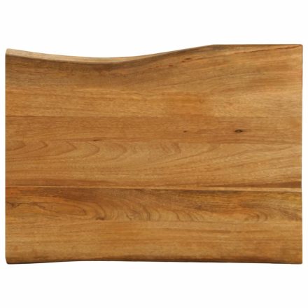 vidaXL tömör mangófa természetes élű asztallap 80 x 60 x 2,5 cm