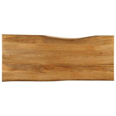 vidaXL tömör mangófa természetes élű asztallap 140 x 60 x 2,5 cm