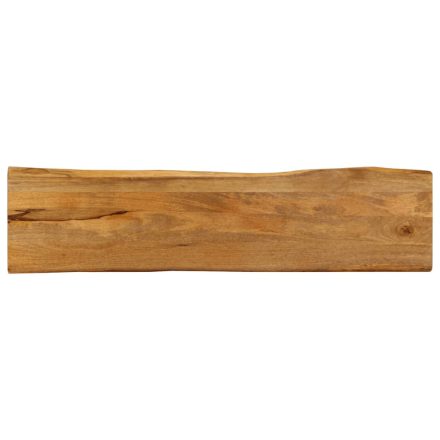 vidaXL tömör mangófa természetes élű asztallap 160 x 40 x 3,8 cm