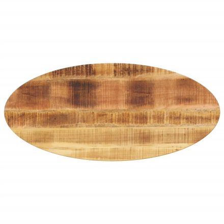vidaXL tömör nyers mangófa ovális asztallap 110 x 50 x 3,8 cm
