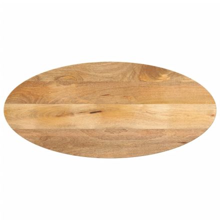 vidaXL tömör nyers mangófa ovális asztallap 80 x 40 x 3,8 cm