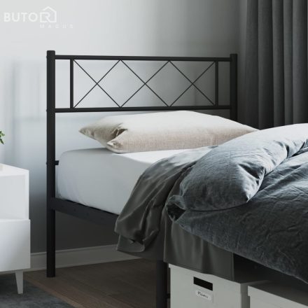 vidaXL fekete fém fejtámla 90 cm