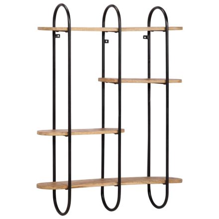 vidaXL fali polc 90x20x116,5 cm tömör nyersfa Mango