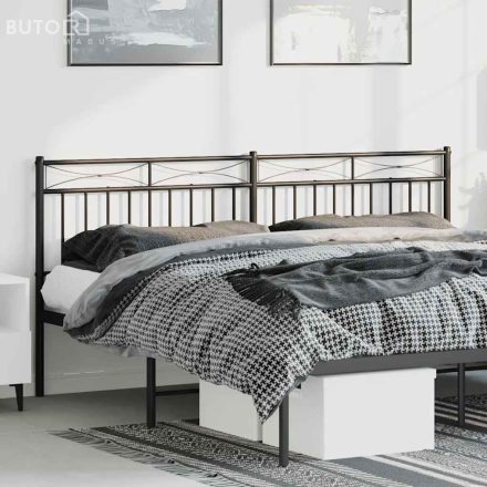 vidaXL fekete fém fejtámla 180 cm