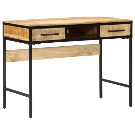 vidaXL Íróasztal fiókkal Barna 100 x 50 x 75 cm tömör mangófa