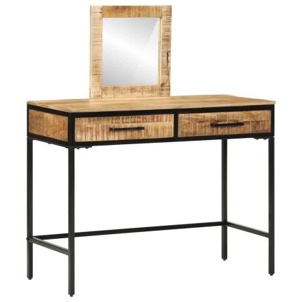 vidaXL Öltözködőasztal fiókkal Barna 100 x 40 x 120 cm Tömör mangófa