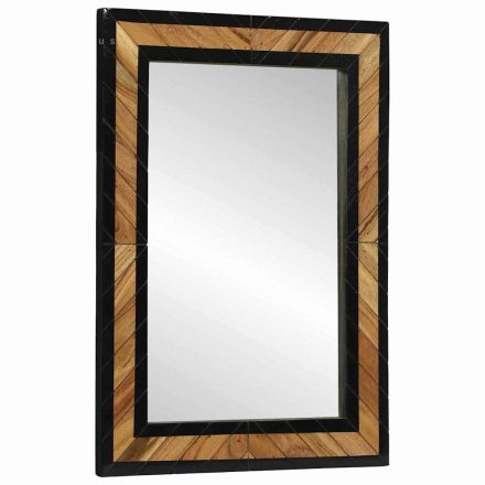 vidaXL Tükör 70x2x70 cm Tömör fa akác