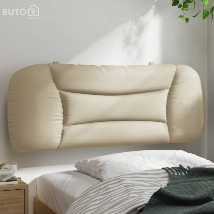 vidaXL krémszínű szövet fejtámla párna 100 cm