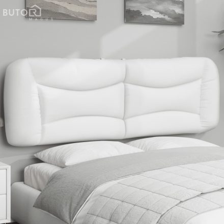 vidaXL fehér műbőr fejtámla párna 160 cm
