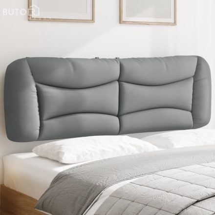vidaXL világosszürke szövet fejtámla párna 152 cm