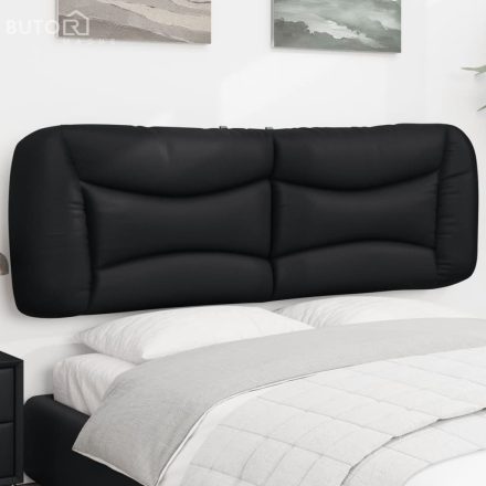 vidaXL fekete műbőr fejtámla párna 152 cm