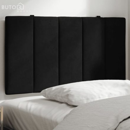 vidaXL fekete bársony fejtámla párna 80 cm