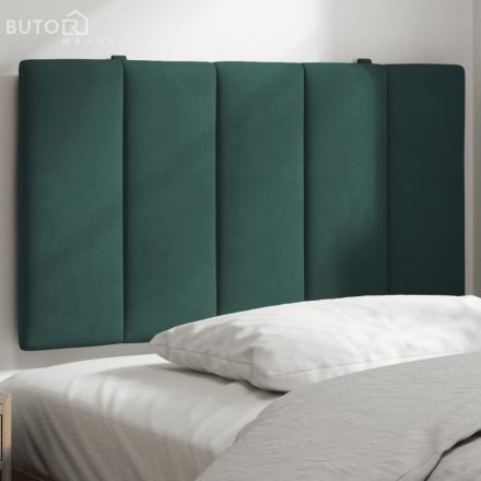 vidaXL sötétzöld bársony fejtámla párna 90 cm